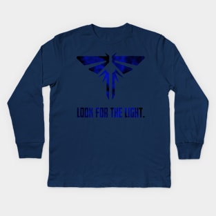 TLOU - Blue and black design Kids Long Sleeve T-Shirt